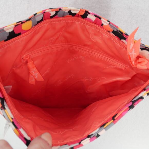 NEW Vera Bradley Women's Triple Zip Hipster Pixie Confetti CrossBody Purse Bag - Picture 6 of 10